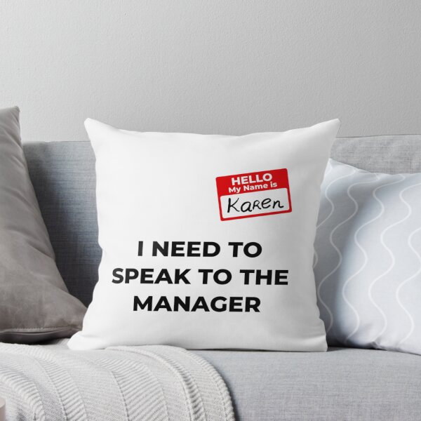 Item preview, Saying Need To The Manager Karen Halloween Costume Font Black designed and sold by JamauDS.