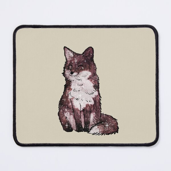 Item preview, Cute Fox Space and Stars – Dark Red designed and sold by northernhugs.
