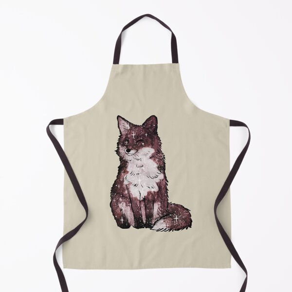 Item preview, Cute Fox Space and Stars – Dark Red designed and sold by northernhugs.