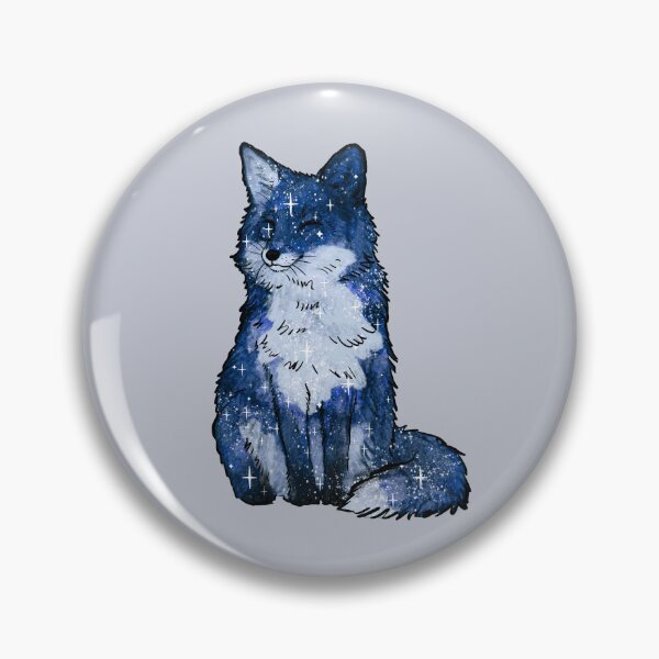 Item preview, Cute Fox Space and Stars – Dark Blue designed and sold by northernhugs.