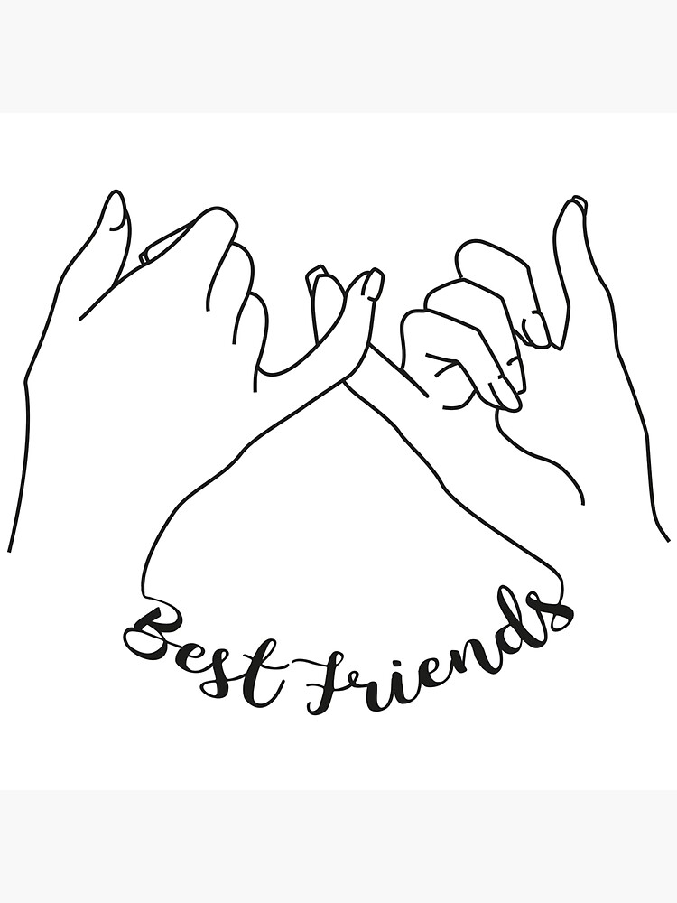 Best Friends Sticker For Sale By Prettydesign Redbubble