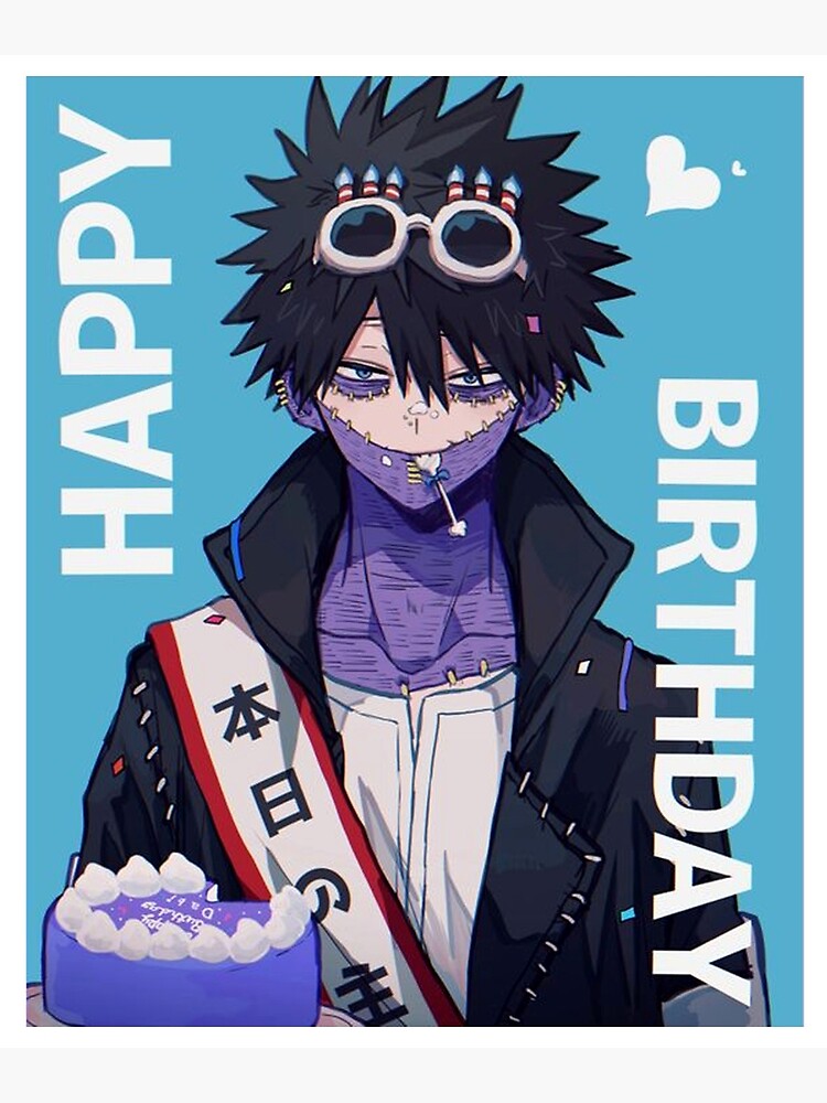 Dabi Mha Happy Birthday Poster For Sale By Herwigvob Redbubble