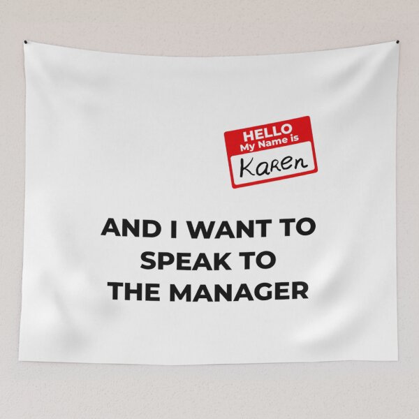 Item preview, Saying I Want To Speak Karen Halloween Costume Font Black designed and sold by JamauDS.