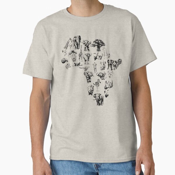 Item preview, Animales africanos en forma de África designed and sold by Scotch Macaskill.