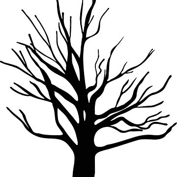 Watercolor Tree Tree Without Leaves Silhouette Stock Vector (Royalty Free)  269109974 | Shutterstock