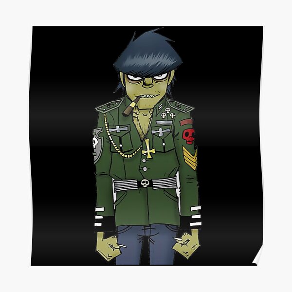Gorillaz Cartoon music Poster