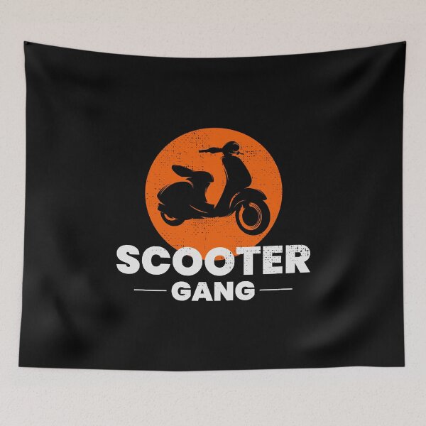 Item preview, Scooter Rider Gang Scootering Motorbike Moped Bike designed and sold by CuteDesigns1.