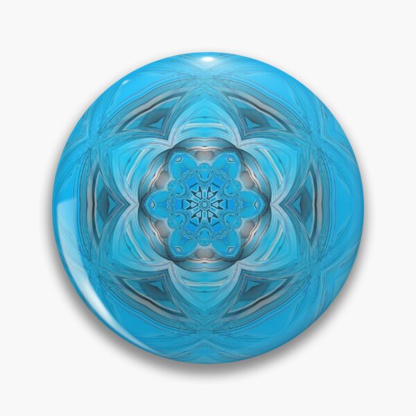 Item preview, detailed and intricate floral fantasy in turquoise and blue colours designed and sold by mister-john.