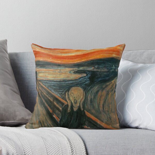Artikel-Vorschau von  Dieses berühmte Werk expressionistischer Kunst von Edvard Munch zeigt seine Interpretation einer Erfahrung, bei der er "einen Schrei spürte, der durch die Natur ging"., designt und verkauft von dzdn.