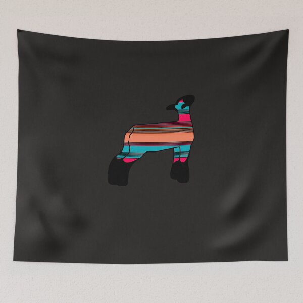 Item preview, Serape Sheep Sticker designed and sold by JoanNolan.