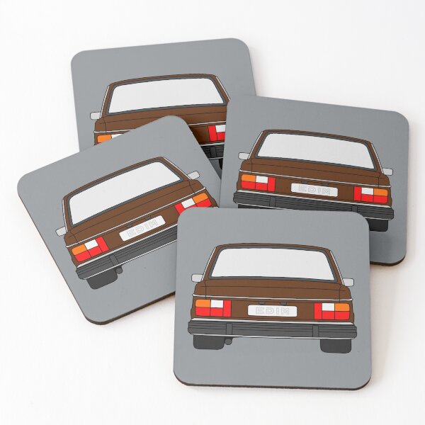 Item preview, 240 242 244 sedan turbo brown color rearview designed and sold by EdimDesign.