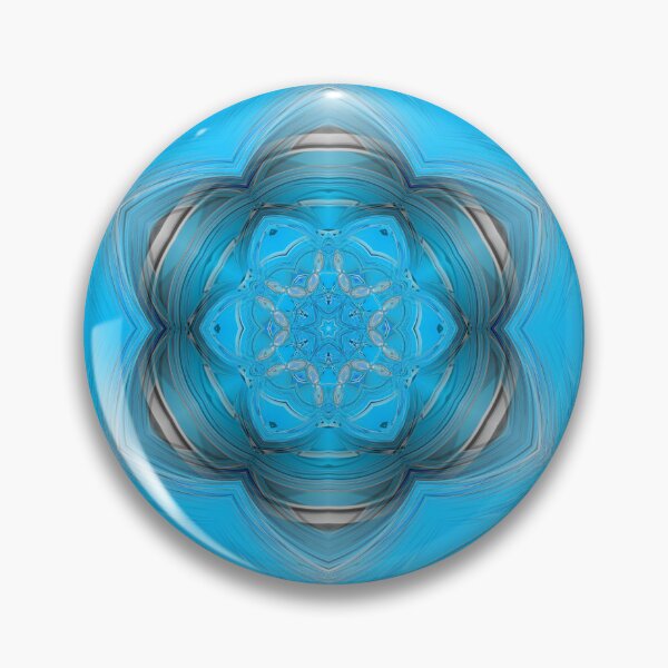 Item preview, vivid floral fantasy in turquoise and blue colours designed and sold by mister-john.