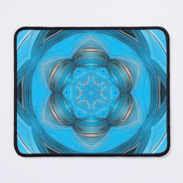 Item preview, vivid floral fantasy in turquoise and blue colours designed and sold by mister-john.