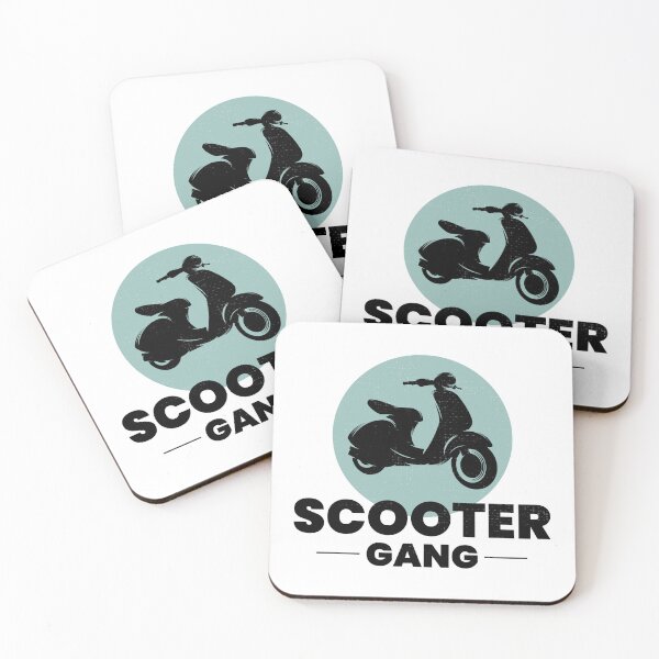 Item preview, Scooter Rider Gang Scootering Motorbike Moped Bike designed and sold by CuteDesigns1.