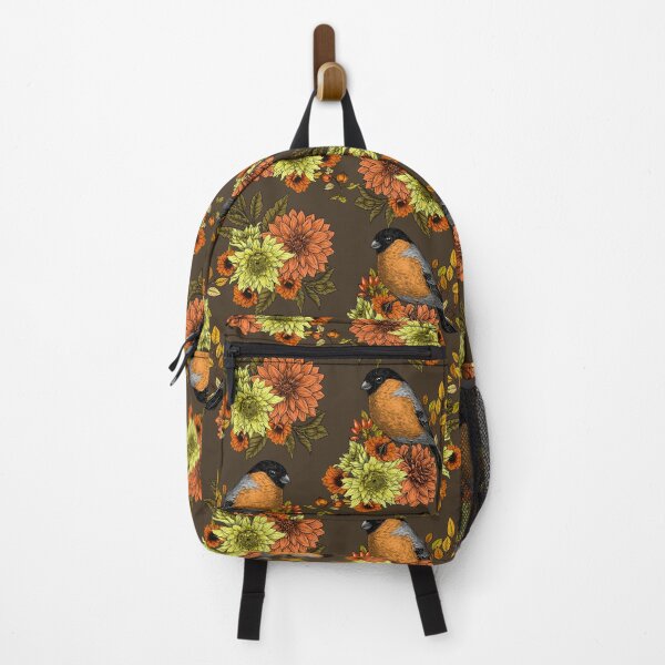 Item preview, Bullfinch on autumn florals designed and sold by Katerina Mitkova Kirilova.