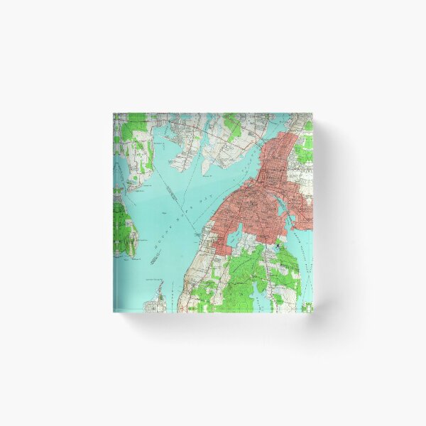 Item preview, Vintage Map of Fall River Massachusetts (1949) designed and sold by BravuraMedia.