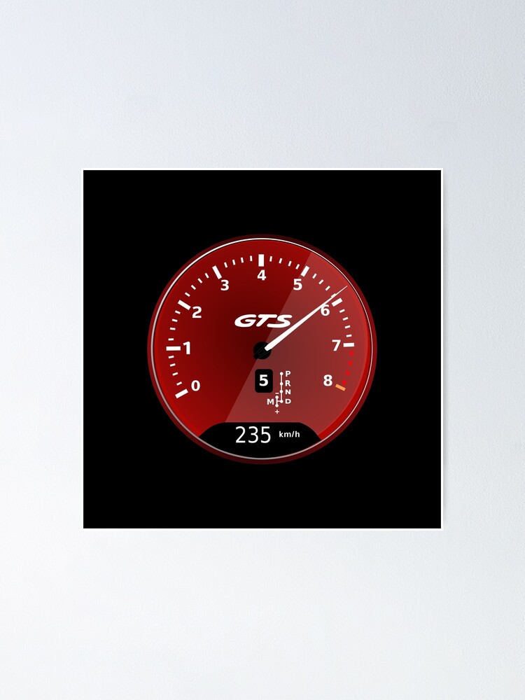 “Speedometer Porsche 911 - GTS” Poster for Sale by Aurealis | Redbubble