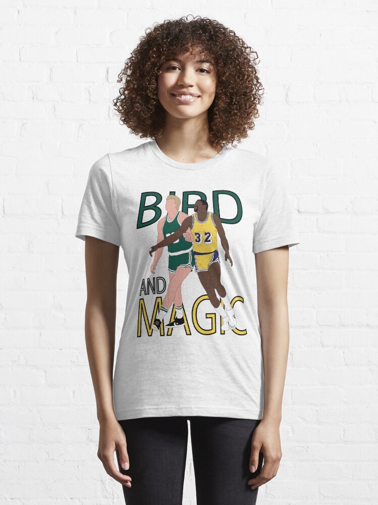 Michael Jordan Magic Johnson & Larry Bird Grey T-shirt Sizes 