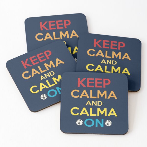 Item preview, Keep Calma and Calma On. Funny Soccer Quote designed and sold by Numero14.