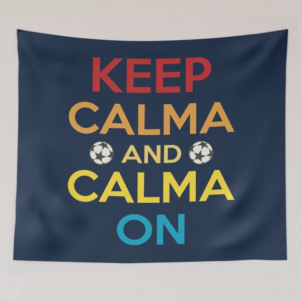 Item preview, Mantén la calma y la calma encendida. Cita divertida de fútbol designed and sold by Numero14.