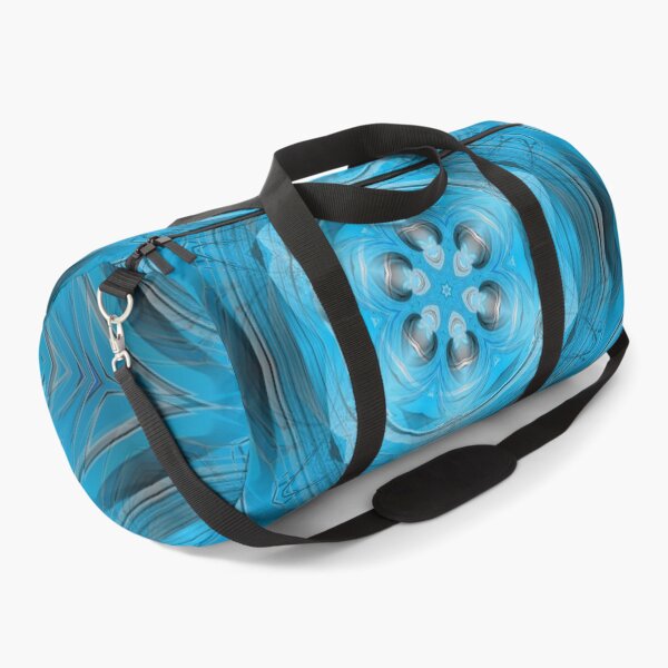 Item preview, vibrant floral fantasy in turquoise and blue colours designed and sold by mister-john.