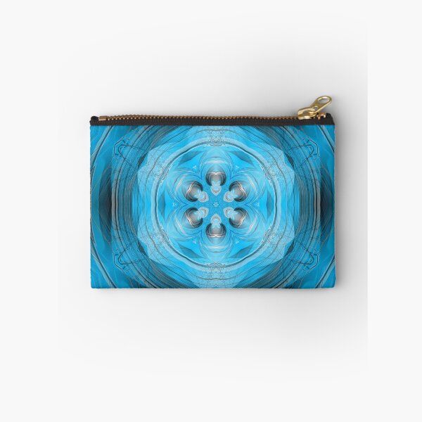 Item preview, vibrant floral fantasy in turquoise and blue colours designed and sold by mister-john.