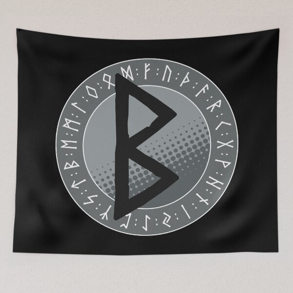 Item preview, Viking Runes and Runic Symbols - Berkano (Birth) designed and sold by iscaStudioArt.