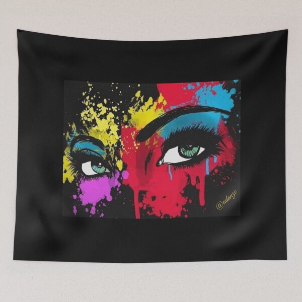Item preview, Eye Paint Splatter Art designed and sold by ColorPrint45.