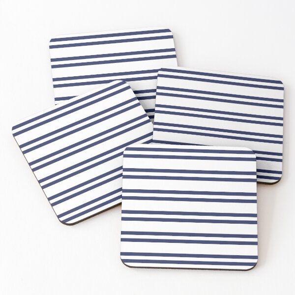 Item preview, Navy Blue and White Stripes designed and sold by tonymagnerart.