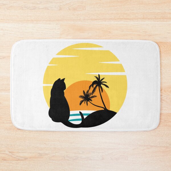 Item preview, CAT WATCHING SUNSET designed and sold by KatisDesign.