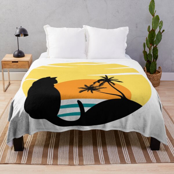 Item preview, CAT WATCHING SUNSET designed and sold by KatisDesign.
