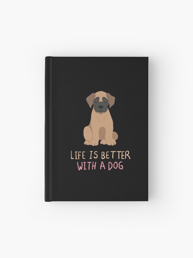 Cuaderno de tapa dura «cachorros gran danes» de CorneliusDesign | Redbubble
