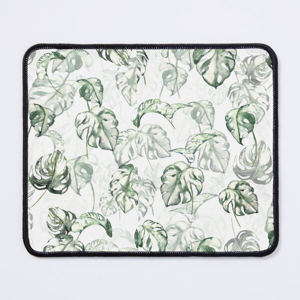 Item preview, Monstera Deliciosa Variegata watercolor seamless pattern designed and sold by ani-eni.