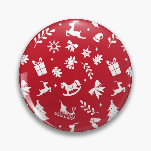Item preview, Merry Christmas traditional red white pattern designed and sold by iamwowie.