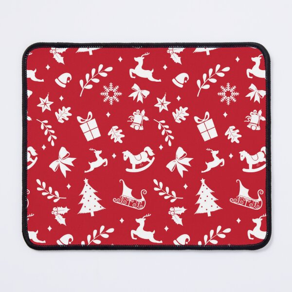 Item preview, Merry Christmas traditional red white pattern designed and sold by iamwowie.