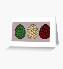 Game of Thrones dragon eggs Greeting Card