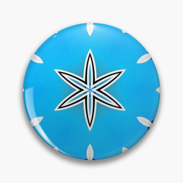 Item preview, bright floral fantasy in turquoise and blue colours star design designed and sold by mister-john.