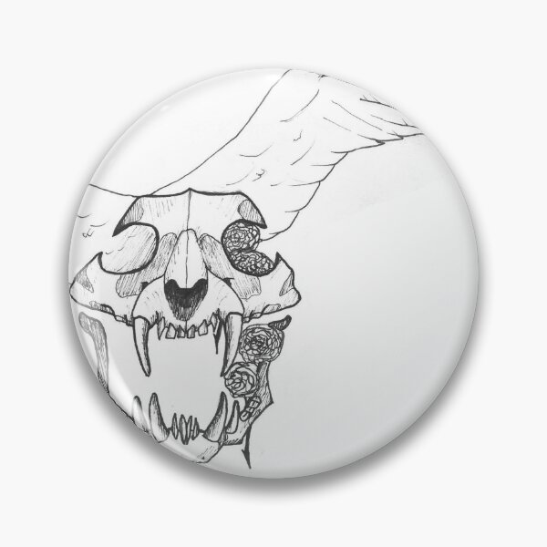 Item preview, Skull and wings designed and sold by Toneidrawings.