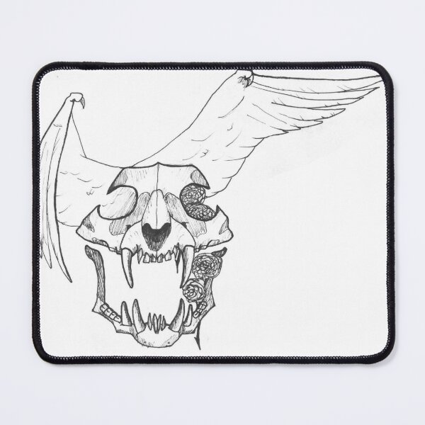 Item preview, Skull and wings designed and sold by Toneidrawings.