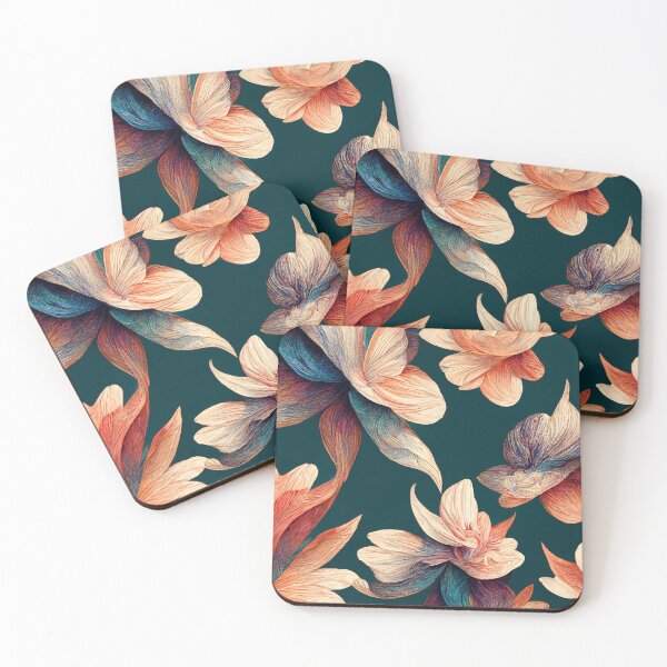 Item preview, Teal Floral Pattern designed and sold by NianderQuinn.
