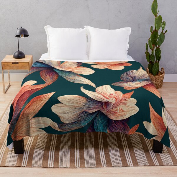 Item preview, Teal Floral Pattern designed and sold by NianderQuinn.