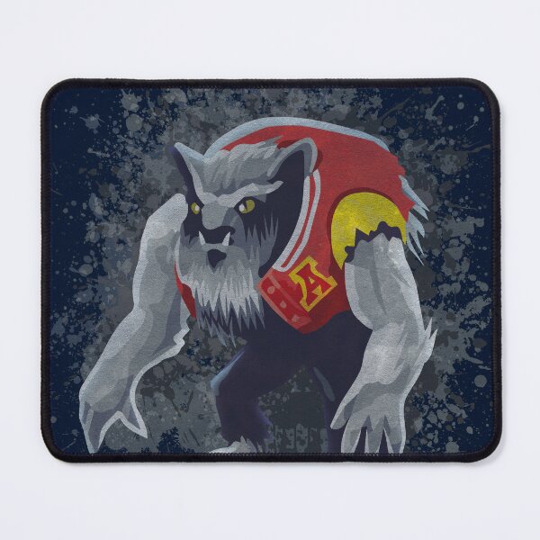 Werecat / Werewolf caricature -Thriller-era paint splatter (Michael Jackson) Mouse Pad