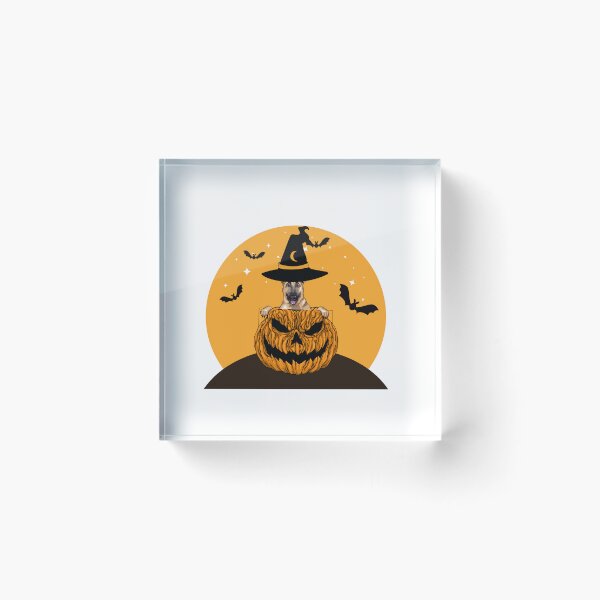 Item preview, Scary Halloween German shepherddog design  designed and sold by Doggymadness.