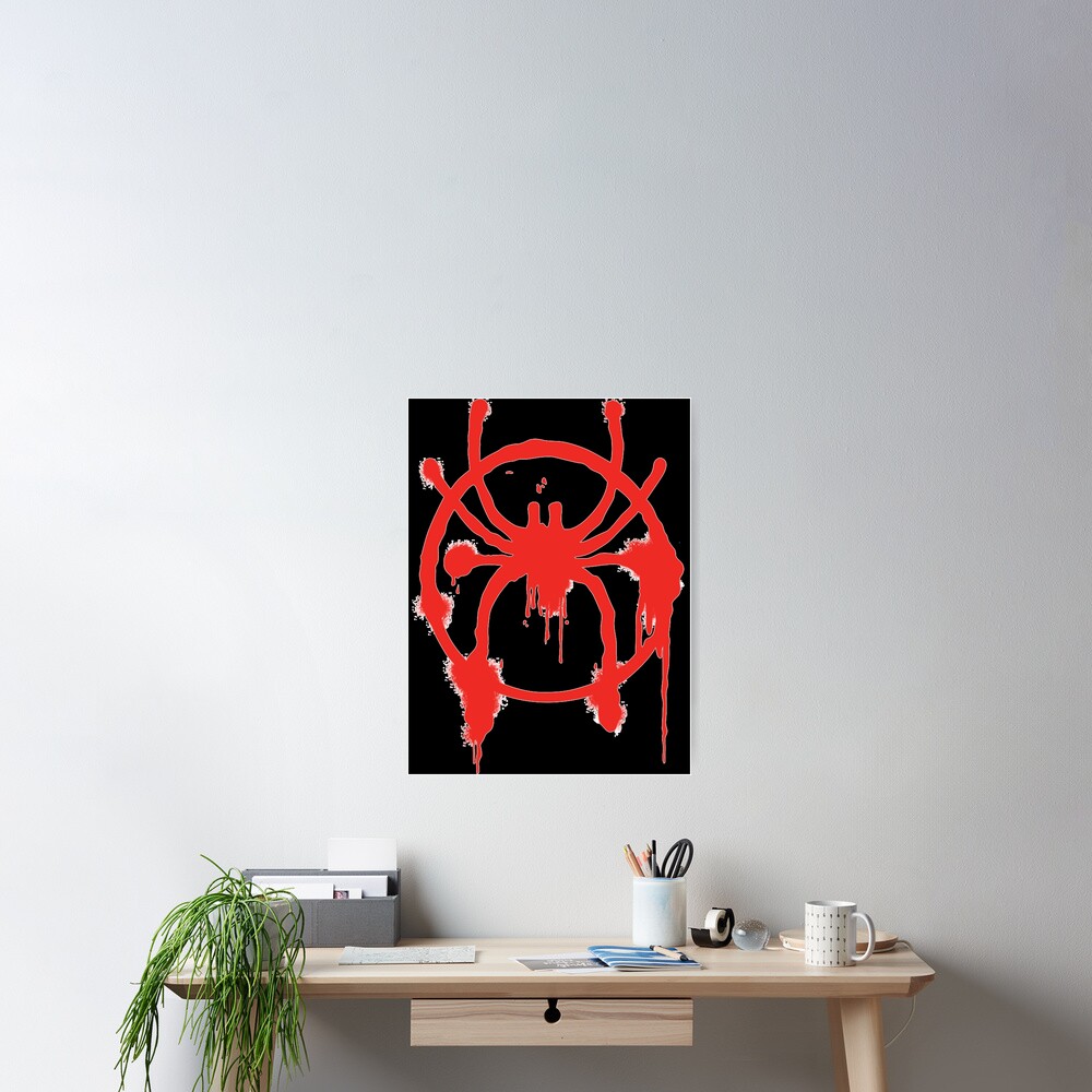 Miles Morales Spider Logo Poster For Sale By Lenoregner Redbubble 1537