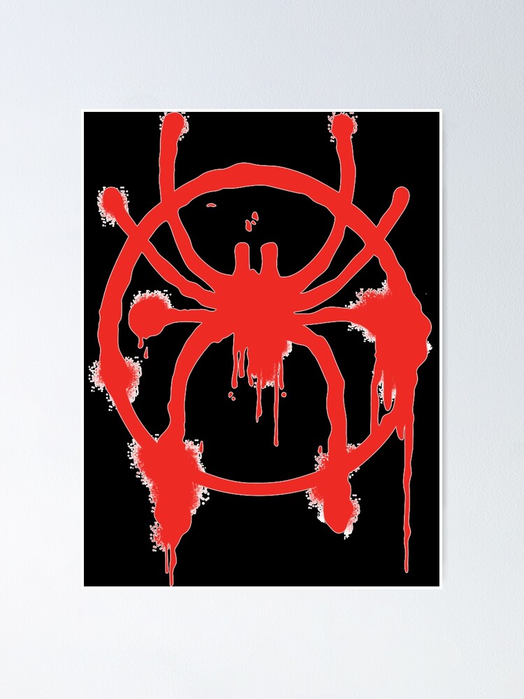 Miles Morales Spider Logo Poster For Sale By Lenoregner Redbubble 5731