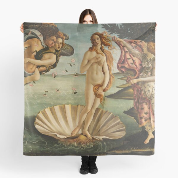 The Birth of Venus - Nascita di Venere by Sandro Botticelli Scarf