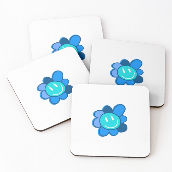 Item preview, Neon Blue Sunflower Emoji - Cute Art designed and sold by Mirsh-design.