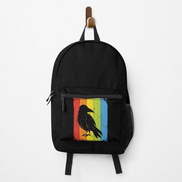 Item preview, Rainbow Crow Colorful Halloween Bird Lover designed and sold by Delightfully Cynical.