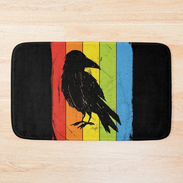 Item preview, Rainbow Crow Colorful Halloween Bird Lover designed and sold by Delightfully Cynical.