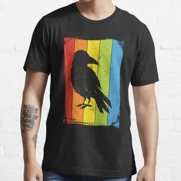 Crow Vintage Raven Gothic Retro Bird Lover Gifts Women Men T-Shirt – Teezou  Store